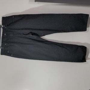 Men's Wrangler Relaxed Fit Denim Jeans pants black W38XL30 100% cotton